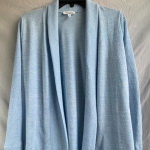 Haven Well Within 2 Deep POCKETS! Blue Long Cardigan Open Front Small